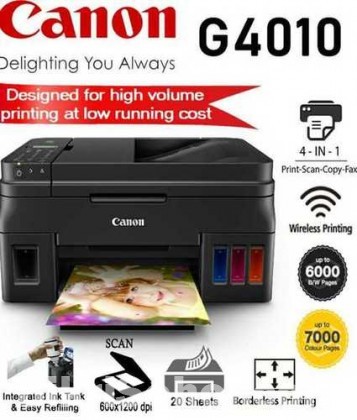 Canon Pixma G4010 All in One Wireless Ink Tank Printer